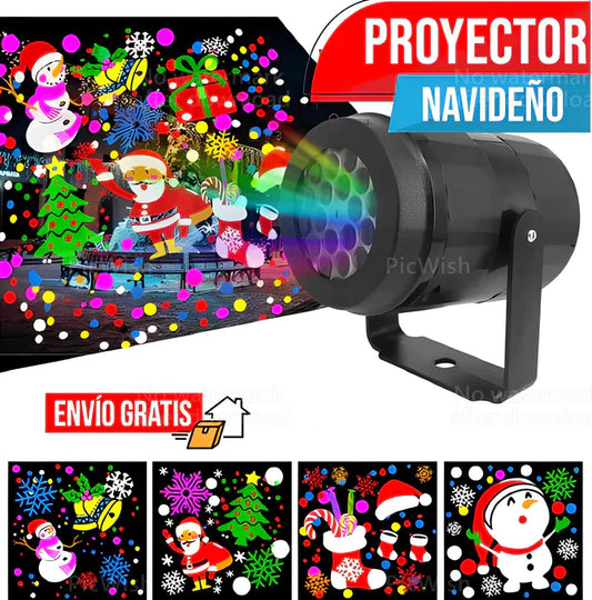 PROYECTOR LED DE FIGURAS NAVIDEÑAS 🎄🎁🧧🎀🎄