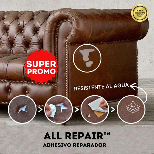 PARCHE AUTOADHESIVO REPARADOR DE CUERO PREMIUM - ALLREPAIR™